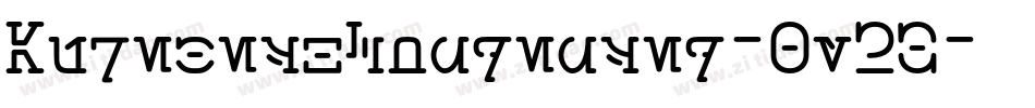AurebeshCondensed-8y2B字体转换
