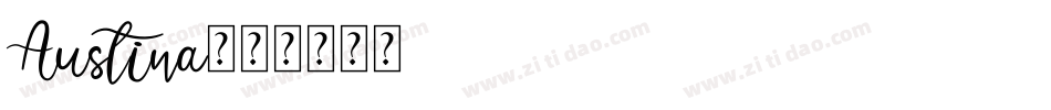 Austina字体转换