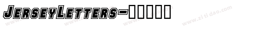 JerseyLetters字体转换