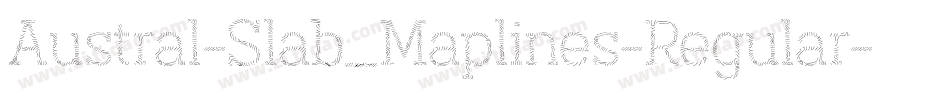 Austral-Slab_Maplines-Regular字体转换