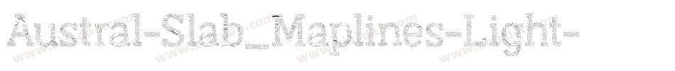 Austral-Slab_Maplines-Light字体转换
