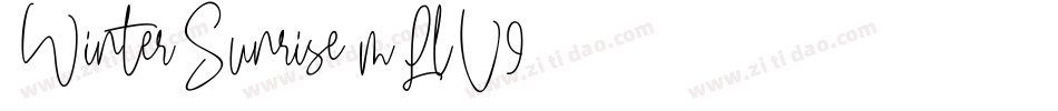 WinterSunrise-mLlV9字体转换