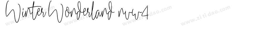 WinterWonderland-nvw4字体转换