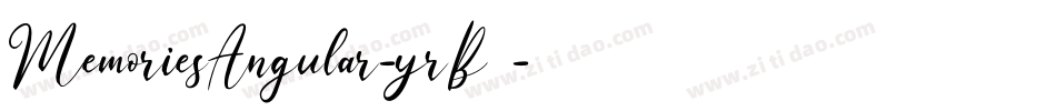 MemoriesAngular-yrB5字体转换