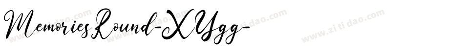 MemoriesRound-XYgg字体转换