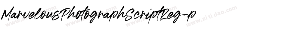 MarvelousPhotographScriptReg-p79rO字体转换