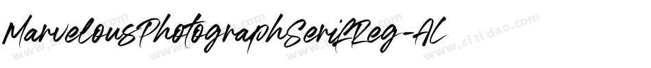 MarvelousPhotographSerifReg-ALJYA字体转换