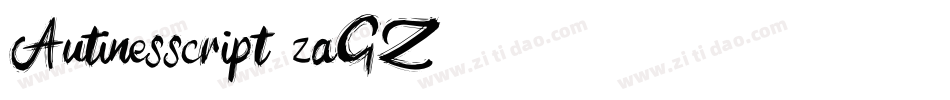 Autinesscript-3zaGZ字体转换
