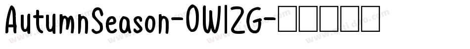 AutumnSeason-0WlZG字体转换