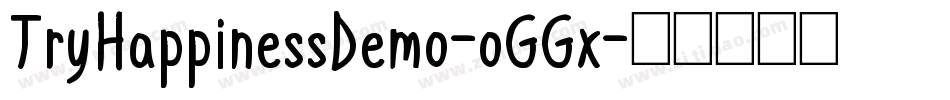 TryHappinessDemo-oGGx字体转换
