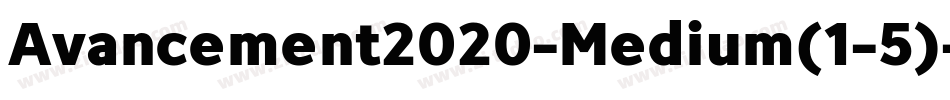Avancement2020-Medium(1-5)字体转换