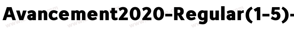 Avancement2020-Regular(1-5)字体转换