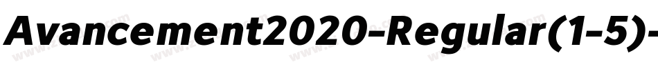 Avancement2020-Regular(1-5)字体转换