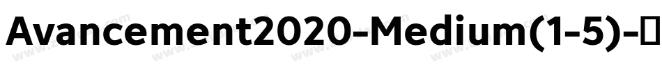 Avancement2020-Medium(1-5)字体转换