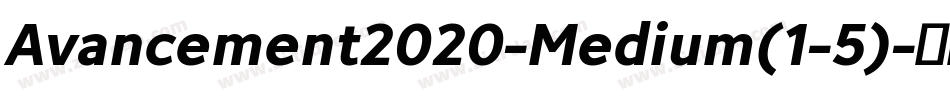 Avancement2020-Medium(1-5)字体转换