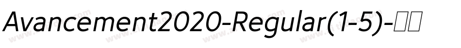 Avancement2020-Regular(1-5)字体转换