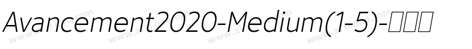 Avancement2020-Medium(1-5)字体转换