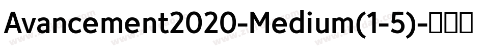 Avancement2020-Medium(1-5)字体转换