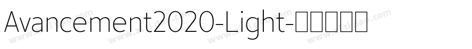 Avancement2020-Light字体转换