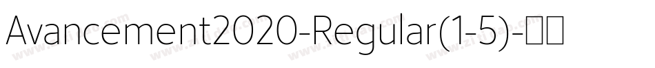 Avancement2020-Regular(1-5)字体转换