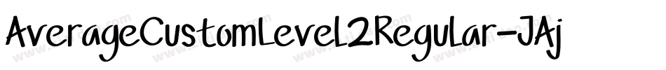AverageCustomLevel2Regular-JAjK字体转换