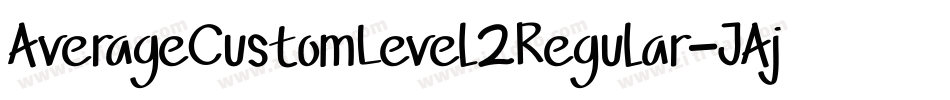 AverageCustomLevel2Regular-JAjK字体转换