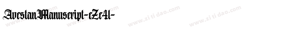 AvestanManuscript-eZe4l字体转换