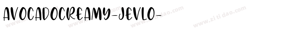 AvocadoCreamy-jEVLO字体转换