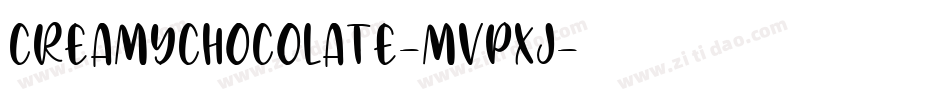 CreamyChocolate-MVpXJ字体转换