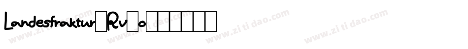 Landesfraktur-Rv5o字体转换