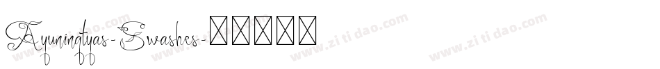 Ayuningtyas-Swashes字体转换
