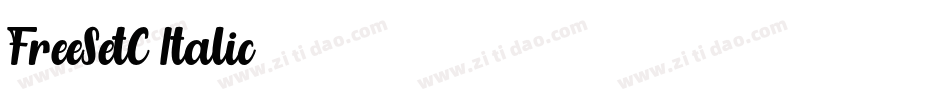 FreeSetC-Italic字体转换