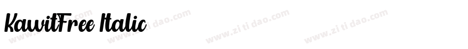KawitFree-Italic字体转换