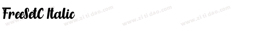 FreeSetC-Italic字体转换
