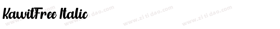 KawitFree-Italic字体转换