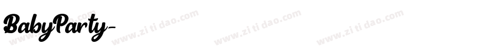BabyParty字体转换