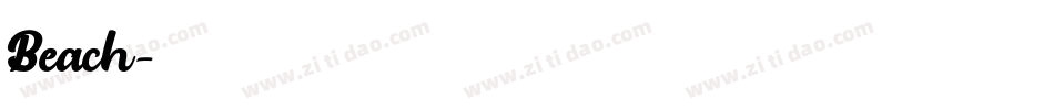 Beach字体转换