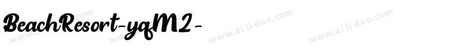 BeachResort-yqM2字体转换