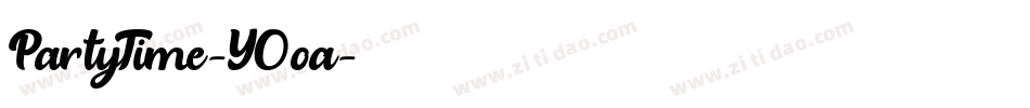 PartyTime-Y0oa字体转换