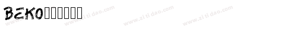 BEKO字体转换