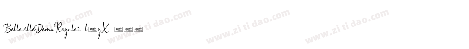 BellavilleDemoRegular-l2yX字体转换 BellavilleDemoRegular-l2yX字体转换