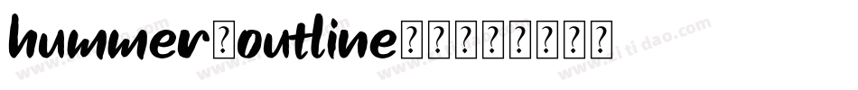 hummer-outline-2字体转换