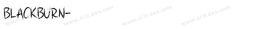 BLACKBURN字体转换