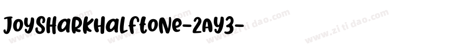 JoySharkHalftone-2AY3字体转换