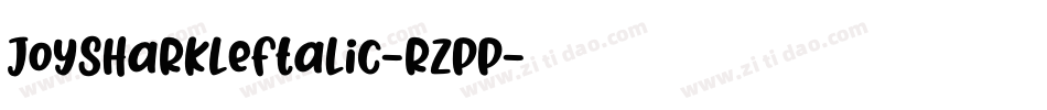 JoySharkLeftalic-rZpp字体转换