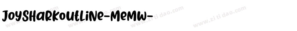 JoySharkOutline-Memw字体转换