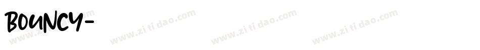 BOUNCY字体转换