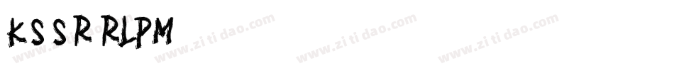 KgSummerStormRough-RLPM字体转换