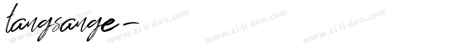 tangsange字体转换