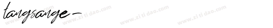 tangsange字体转换